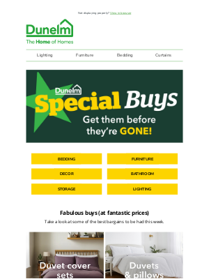 Dunelm (United Kingdom) - A brand new batch of Special Buys 😲