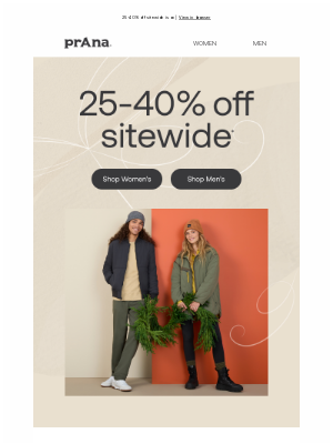 prAna - Still Time to Save