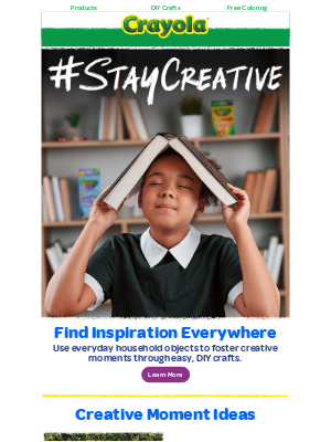 Crayola - ✂️ Explore Easy Creativity with Everyday Items!