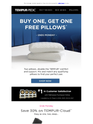 Tempur-Pedic - Shop BOGO Pillows for a limited time