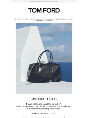 TOM FORD - LAST-MINUTE FATHER'S DAY GIFTS