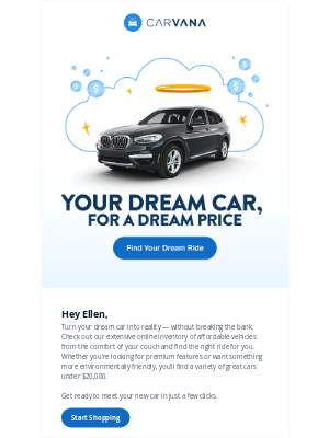 Carvana - 👋 Hey Ellen! Let's find your dream ride