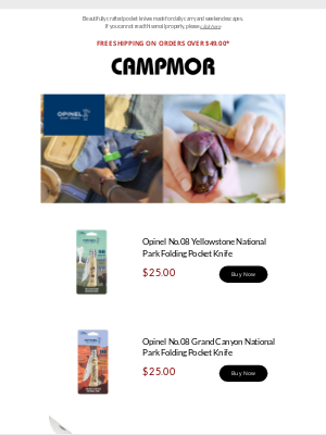 Campmor - A Classic That Never Quits—Opinel Is Here