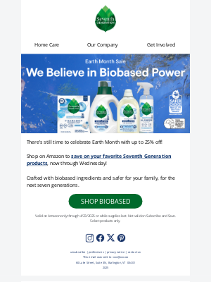 Seventh Generation - Don't forget: save on Amazon!