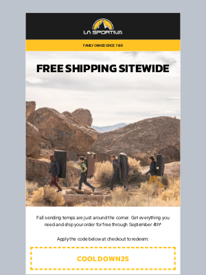 La Sportiva - Limited Time: Enjoy Free Shipping Now!