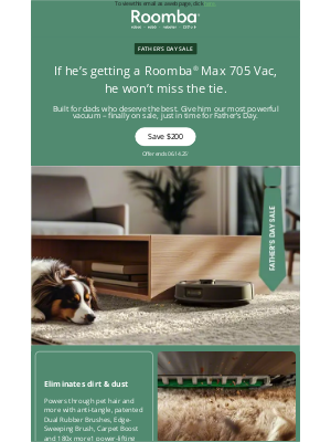 iRobot - Our most powerful vacuum – now $200 off​!