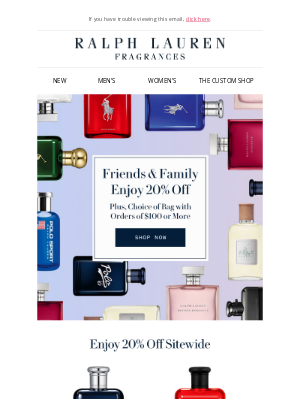 Ralph Lauren Fragrances - Friends & Family Starts Now!