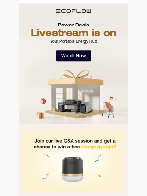EcoFlow - ⚡EcoFlow Power Deal Livestream is on!