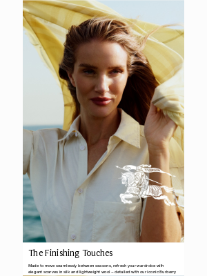 Burberry (United Kingdom) - Summer scarves with Rosie Huntington-Whiteley