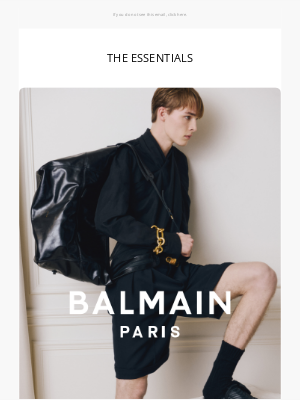 Balmain Paris - THE ESSENTIALS : MEN'S COLLECTION