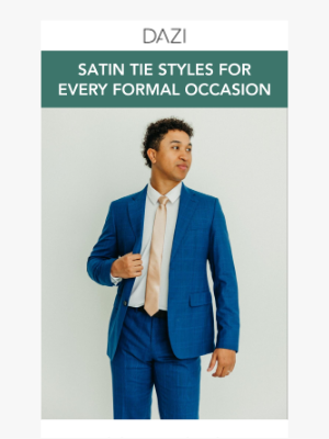 Satin Ties For Every Formal Occasion