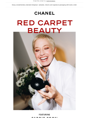 CHANEL - Carrie Coon’s beauty look from the Emmy® award ceremony