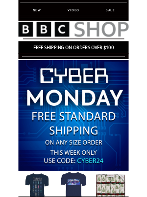 BBC - **Kick Off Cyber Week with Free Shipping and Massive Discounts! Shop Now!**