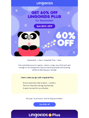 Lingokids - 60% OFF for September survival 🎒