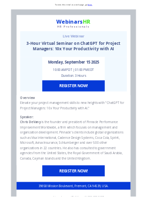 Marketo - 3-Hour Virtual Seminar on ChatGPT for Project Managers: 10x Your Productivity with AI