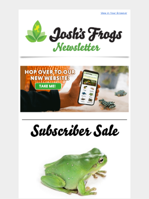 Josh’s Frogs - From the land down unda!