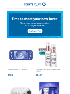 Sam's Club - Hand picked by buyers, loved by members.