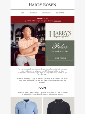 Harry Rosen - The Polo Edit: New Seasonal Staples Arrive