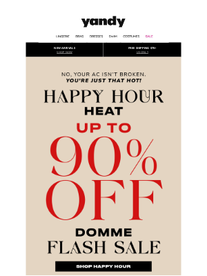 Yandy - 🍷 UP TO 90%, STARTING AT $6 ?? That's Just Naughty!