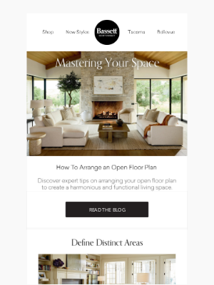 Bassett Furniture Industries - Pro tip: How to perfectly arrange an open floor plan