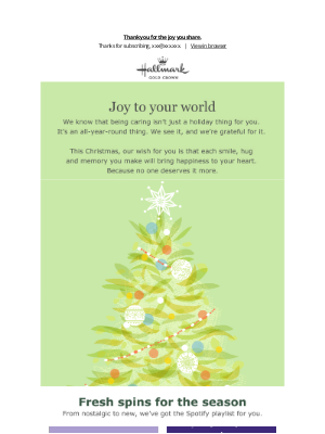 Hallmark - Merry Christmas & Happy Holidays