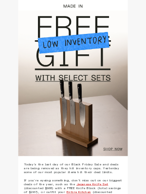 Last Call for Black Friday Favorites!
