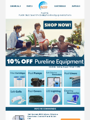 Inyopools - 🚨Flash Sale: 3 Days To Save On ALL Pureline
