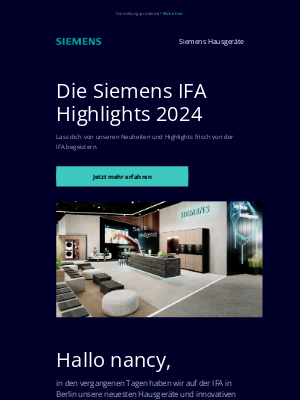 Siemens (Germany) - Entdecke die Siemens Hausgeräte-Innovationen