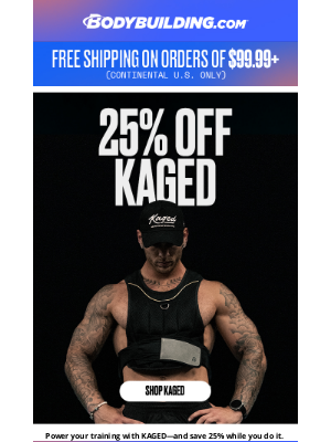 Bodybuilding - 💥 25% Off KAGED: Elevate Your Performance Today