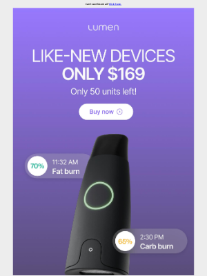Lumen - Only 50 units left - Get Lumen for only $169!