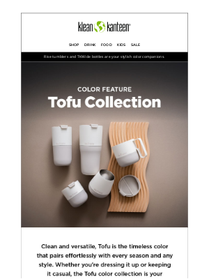 Klean Kanteen - Tofu Color Collection