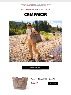 Campmor - Carry Comfort. Carry Gregory.