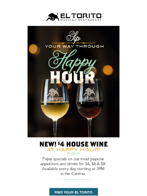 El Torito - Get Happier with $4 Happy Hour 🍷