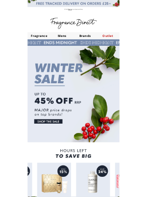 Fragrance Direct(United Kingdom) - Winter Sale Ending: Up to 45% OFF