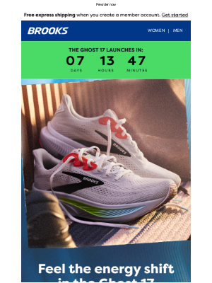 Brooks Running - The all-new Ghost 17 launches 5/1