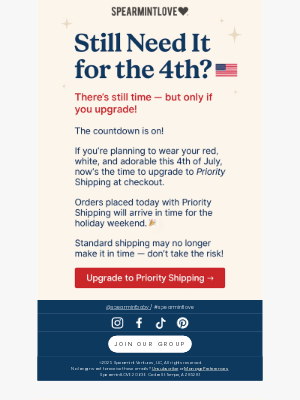 Spearmint Ventures  Llc - 🎆 Want it by the 4th? Upgrade your shipping!