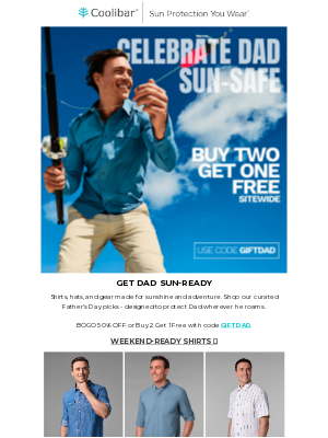 Coolibar - Dad’s Gift Guide + BOGO Inside 👀