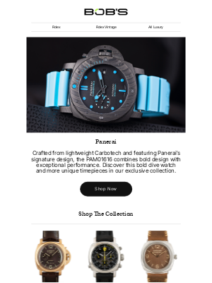 Bob's Watches - Don’t Miss Out on Panerai’s Revolutionary Carbotech Watch