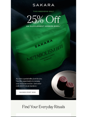 Sakara Life - Just For You: 25% off