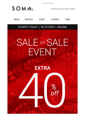 Soma Intimates - >></noscript>EXTRA 40% OFF SALE + MORE BIG DEALS<<