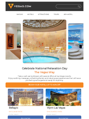 Vegas - 72HR HOTEL FLASH SALE 🧘 Book Your Relaxing Trip