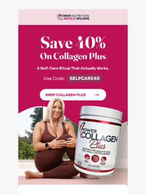 Nicole Wilkins - 40% OFF for International Self-Care Day