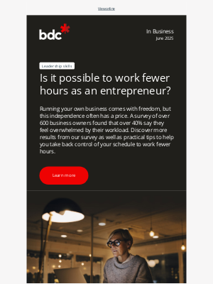 BDC (Canada) - How many hours do Canadian entrepreneurs work?