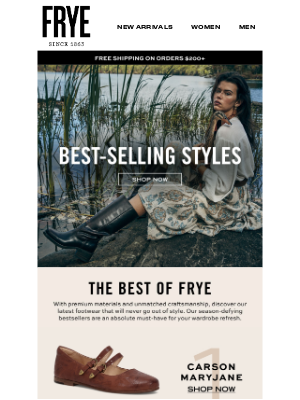 The Frye Company - Timeless Silhouettes, Everyday Favorites
