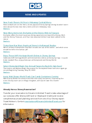 The DIS - News and Updates for 05/10/2025
