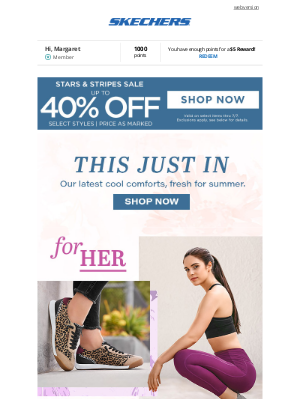 SKECHERS - Stay Cool in New Styles