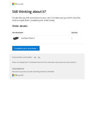 Microsoft - Still deciding? Your Surface Dock 2 is waiting