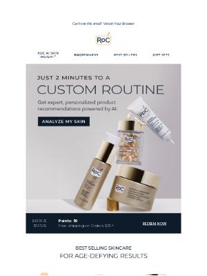 RoC Skincare - Fast, Personalized Skincare Picks