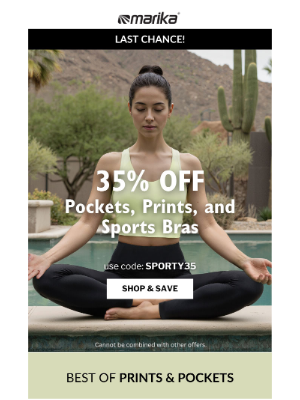 Marika Fitness - Final Call: 35% Off Sports Bras & More