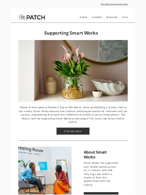 Patch Plants (United Kingdom) - We're supporting Smart Works 🩵